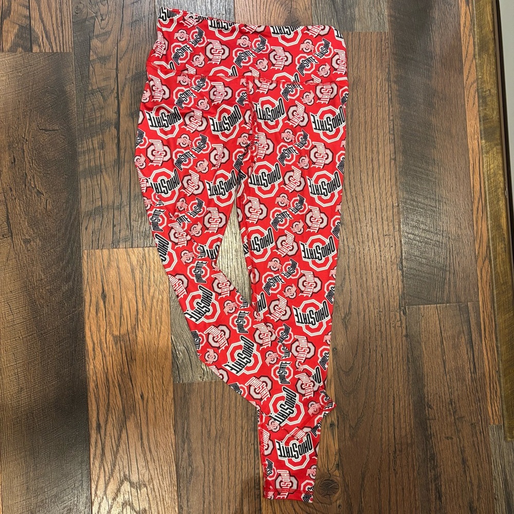 Ohio State Buckeyes Women’s Red Repeat Logo Pants